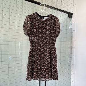 TEN SIXTY SHERMAN dark floral mini dress